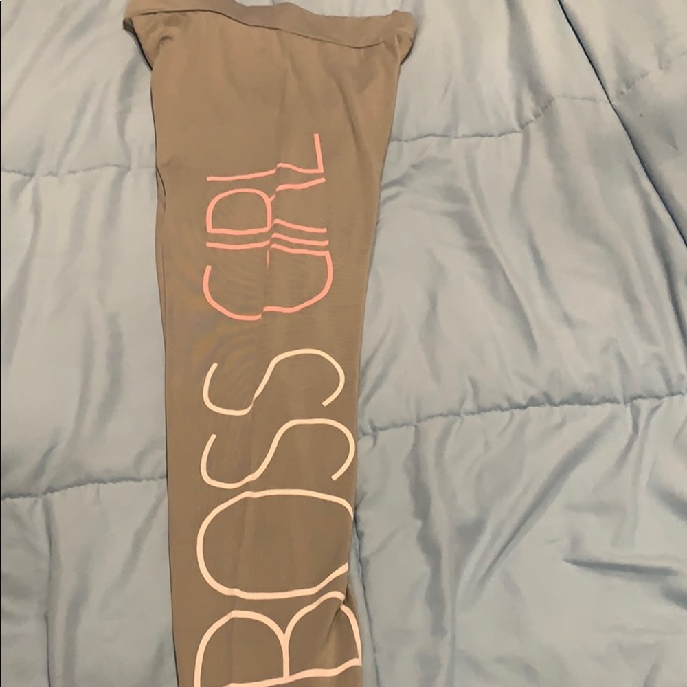 Grey Boss Girl leggins